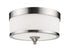 Z-Lite Cosmopolitan 3 Light Flush Mount in Chrome Finish Model: 307F-CH
