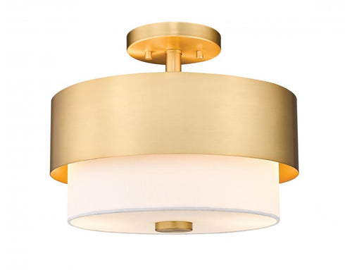 Z-Lite Counterpoint 2 Light Semi Flush Mount in Matte Black Finish Model: 495SF13-MB