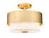 Z-Lite Counterpoint 2 Light Semi Flush Mount in Matte Black Finish Model: 495SF13-MB