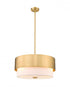Z-Lite Counterpoint 3 Light Pendant in Matte Black Finish Model: 495P18-MB