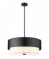 Z-Lite Counterpoint 5 Light Chandelier in Matte Black Finish Model: 495P24-MB