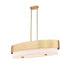 Z-Lite Counterpoint 5 Light Linear Chandelier in Matte Black Finish Model: 495-42L-MB