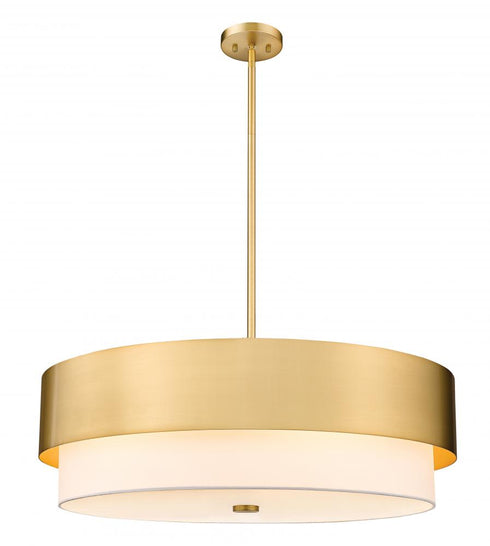 Z-Lite Counterpoint 6 Light Chandelier in Matte Black Finish Model: 495P32-MB