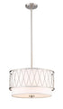 Z-Lite Dalton 3 Light Pendant in Brushed Nickel Finish Model: 198-17BN