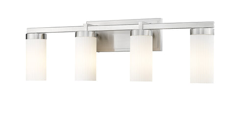 Z-Lite Danica 4 Light Vanity in Brushed Nickel Finish Model: 3044-4V-BN
