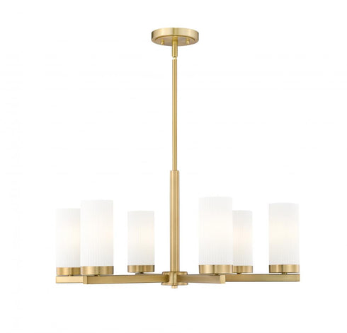 Z-Lite Danica 6 Light Chandelier in Matte Black Finish Model: 3044-6MB