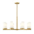 Z-Lite Danica 8 Light Chandelier in Matte Black Finish Model: 3044-8MB