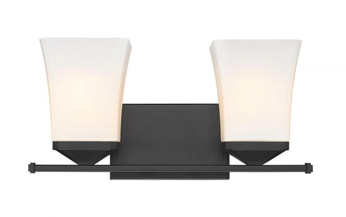 Z-Lite Darcy 2 Light Vanity in Matte Black Finish Model: 1939-2V-MB