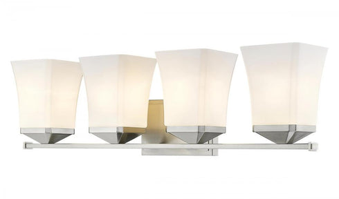 Z-Lite Darcy 4 Light Vanity in Brushed Nickel Finish Model: 1939-4V-BN