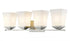 Z-Lite Darcy 4 Light Vanity in Brushed Nickel Finish Model: 1939-4V-BN
