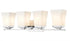 Z-Lite Darcy 4 Light Vanity in Brushed Nickel Finish Model: 1939-4V-BN