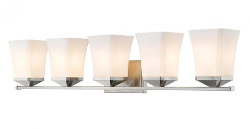 Z-Lite Darcy 5 Light Vanity in Brushed Nickel Finish Model: 1939-5V-BN