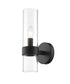 Z-Lite Datus 1 Light Wall Sconce in Matte Black Finish Model: 4008-1S-MB