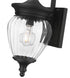 Z-Lite Davina 1 Light Outdoor Wall Light in Black Finish Model: 5016S-BK