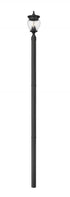 Z-Lite Davina 3 Light Outdoor Post Mounted Fixture in Black Finish Model: 5016PHMR-5009P96-BK