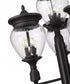 Z-Lite Davina 4 Light Outdoor Post Mounted Fixture in Black Finish Model: 5016PHBR-4-564P-BK