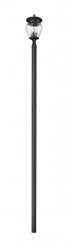 Z-Lite Davina 4 Light Outdoor Post Mounted Fixture in Black Finish Model: 5016PHBR-5009P120-BK