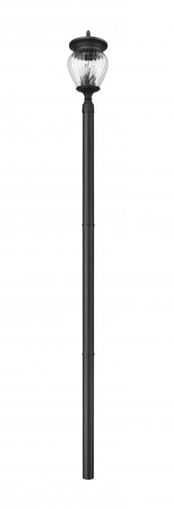 Z-Lite Davina 4 Light Outdoor Post Mounted Fixture in Black Finish Model: 5016PHBR-5009P96-BK