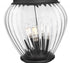 Z-Lite Davina 4 Light Outdoor Post Mounted Fixture in Black Finish Model: 5016PHBR-564P-BK