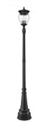 Z-Lite Davina 4 Light Outdoor Post Mounted Fixture in Black Finish Model: 5016PHBR-564P-BK