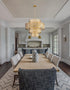 Z-Lite Dealey 13 Light Chandelier in Heirloom Brass Finish Model: 822P26-HB