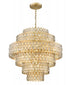 Z-Lite Dealey 17 Light Chandelier in Heirloom Brass Finish Model: 822P32-HB