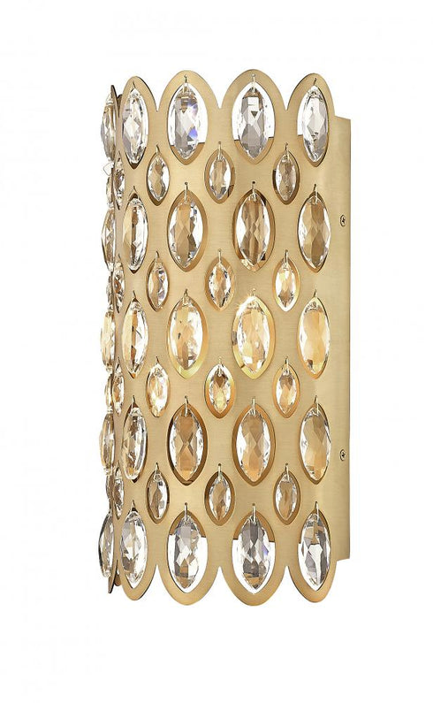 Z-Lite Dealey 2 Light Wall Sconce in Heirloom Brass Finish Model: 822-2S-HB