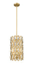 Z-Lite Dealey 3 Light Pendant in Heirloom Brass Finish Model: 822P9-HB