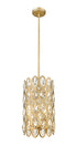 Z-Lite Dealey 3 Light Pendant in Heirloom Brass Finish Model: 822P9-HB