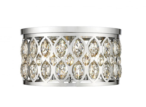 Z-Lite Dealey 5 Light Flush Mount in Chrome Finish Model: 6010F18CH