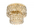 Z-Lite Dealey 5 Light Flush Mount in Heirloom Brass Finish Model: 822F15-HB