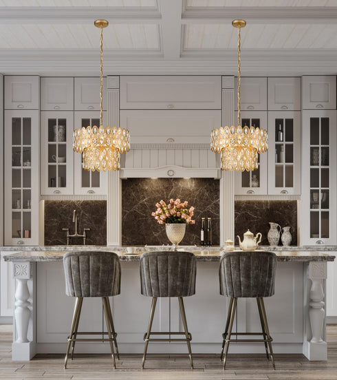 Z-Lite Dealey 5 Light Pendant in Heirloom Brass Finish Model: 822P15-HB