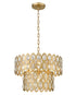 Z-Lite Dealey 5 Light Pendant in Heirloom Brass Finish Model: 822P15-HB