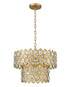 Z-Lite Dealey 5 Light Pendant in Heirloom Brass Finish Model: 822P15-HB