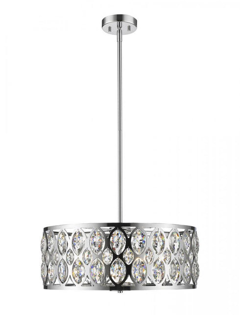 Z-Lite Dealey 6 Light Chandelier in Chrome Finish Model: 6010-24CH