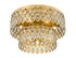Z-Lite Dealey 9 Light Flush Mount in Heirloom Brass Finish Model: 822F20-HB