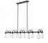 Z-Lite Delaney 10 Light Linear Chandelier in Matte Black Finish Model: 471-10L-MB