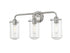 Z-Lite Delaney 3 Light Vanity in Brushed Nickel Finish Model: 471-3V-BN