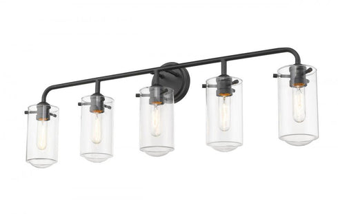 Z-Lite Delaney 5 Light Vanity in Brushed Nickel Finish Model: 471-5V-BN