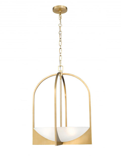 Z-Lite Devon 4 Light Pendant in Matte Black Finish Model: 1947-24MB