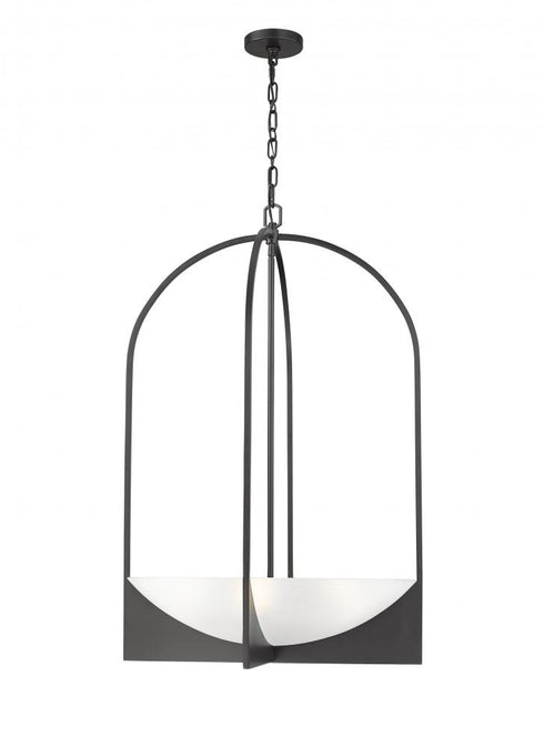 Z-Lite Devon 6 Light Chandelier in Matte Black Finish Model: 1947-38MB