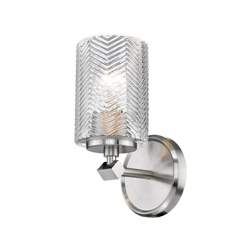Z-Lite Dover Street 1 Light Wall Sconce in Brushed Nickel Finish Model: 1934-1S-BN