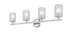 Z-Lite Dover Street 4 Light Vanity in Polished Nickel Finish Model: 1934-4V-PN