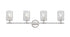 Z-Lite Dover Street 4 Light Vanity in Polished Nickel Finish Model: 1934-4V-PN