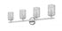 Z-Lite Dover Street 4 Light Vanity in Polished Nickel Finish Model: 1934-4V-PN