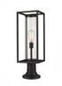 Z-Lite Dunbroch 1 Light Outdoor Pier Mounted Fixture in Black Finish Model: 584PHMR-553PM-BK