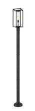 Z-Lite Dunbroch 1 Light Outdoor Post Mounted Fixture in Black Finish Model: 584PHMR-567P-BK
