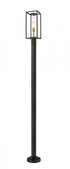 Z-Lite Dunbroch 1 Light Outdoor Post Mounted Fixture in Black Finish Model: 584PHMR-567P-BK
