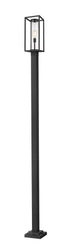 Z-Lite Dunbroch 1 Light Outdoor Post Mounted Fixture in Black Finish Model: 584PHMS-536P-BK