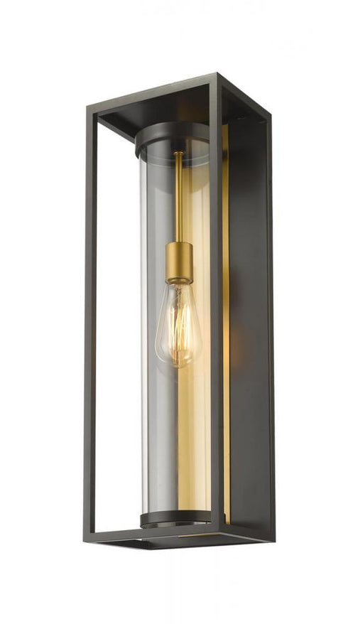 Z-Lite Dunbroch 1 Light Outdoor Wall Light in Black Finish Model: 584B-BK